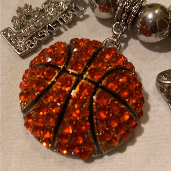 Rhinestone Basketball Bracelet - Picture 8 of 14